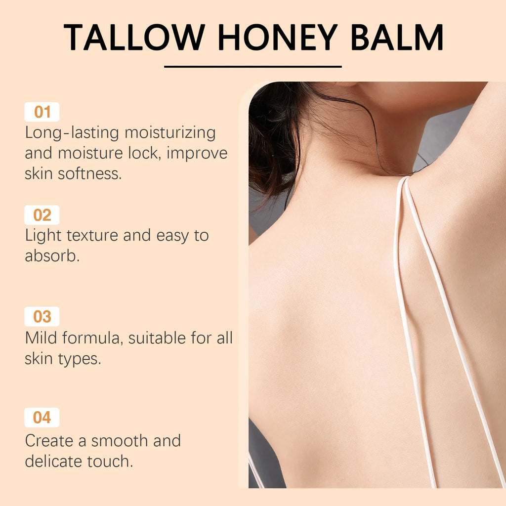 Tallow Honey Cream Hydrating Face & Body Moisturizer Lotion
